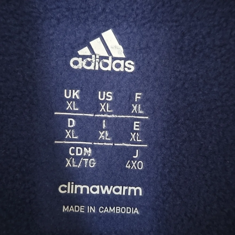 Adidas Men's Blue Hoodie
